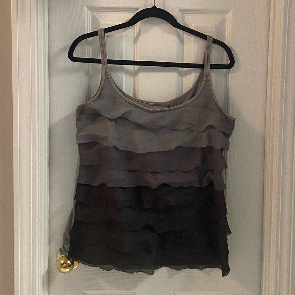 Ruffled tank top